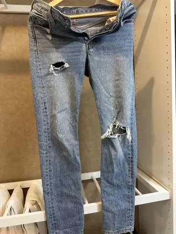 Levi's 501 데미지 데님 S 사이즈