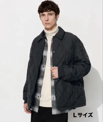 UNIQLO PUFFTECH 블랙 퀼팅 자켓 L 사이즈