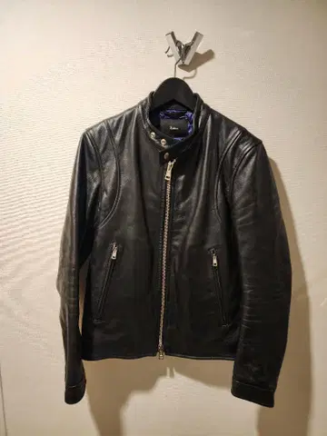 Edition TOMORROWLAND 블랙 레더 라이더 자켓