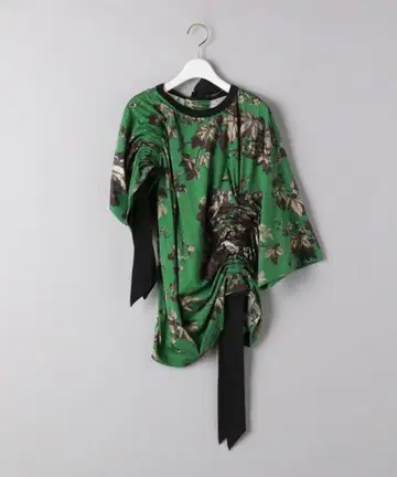 DRIES VAN NOTEN 플라워 개더 T셔츠
