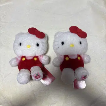 키티 봉제 인형 2체 세트