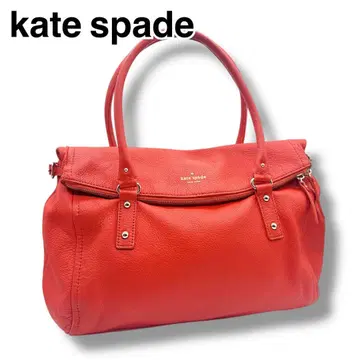 컨디션 최상 kate spade 가죽 숄더백 핸드백 레드