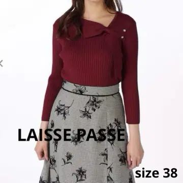 [ 새상품급 ] LAISSE PASSE 아지메 리본 풀오버 38 사이즈