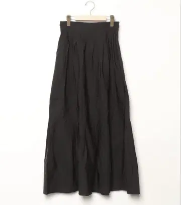 moussy 블랙 플레어 롱 스커트