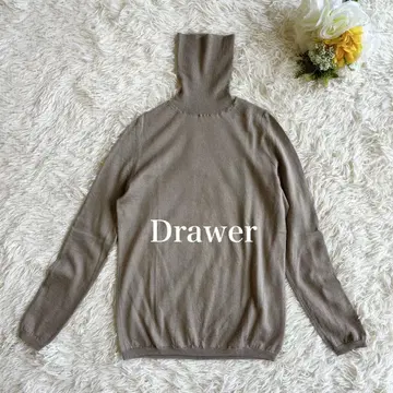 드로어 Drawer 캐시미어 실크 하이넥 니트 스웨터