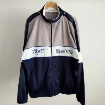90s Reebok 벡터 로고 자수 트랙 자켓 나일론 자켓
