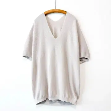 새상품급 그레디 브릴리언트 홀 가먼트 V 프렌치 니트 5분 소매 일본제