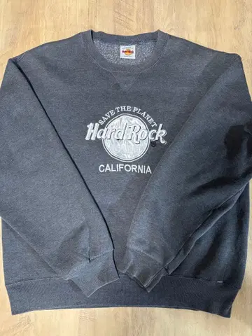 Hard Rock 맨투맨 그레이 California 90ss