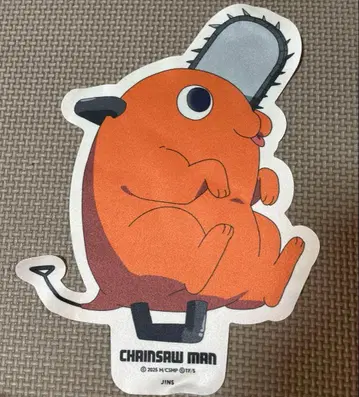 체인소 맨 x JINS 안경 케이스 포치타 극세사 천