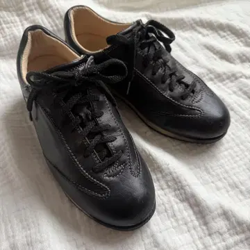 새상품급 REGAL 리갈 가죽 스니커즈 신발 블랙 23cm