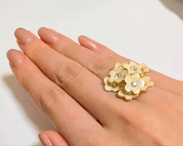 petite robe noire / 꽃 모티브 반지