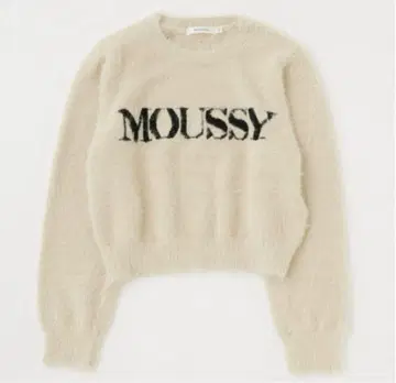 MOUSSY 샤기 마우지 로고 니트