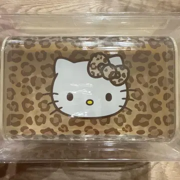 헬로키티 레오파드 무늬 수납 박스