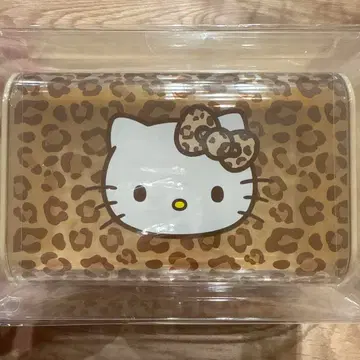 헬로키티 레오파드 무늬 수납 박스