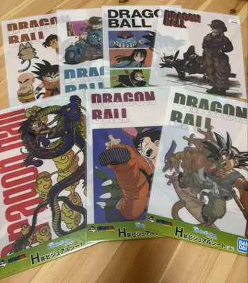 제일복권 드래곤볼 H상 비주얼 시트 7종 세트