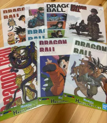 제일복권 드래곤볼 H상 비주얼 시트 7종 세트
