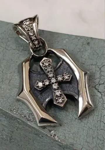 [G-26] Silver925 / 19g CROSS SHIELD 탑