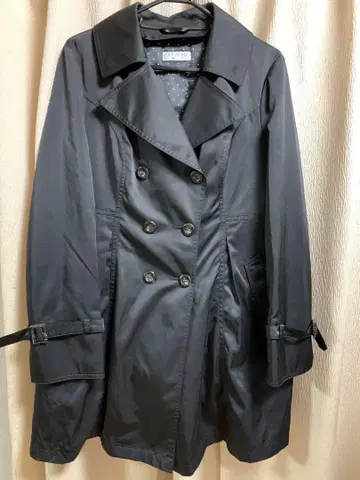 블랙 더블 브레스트 트렌치코트 15호