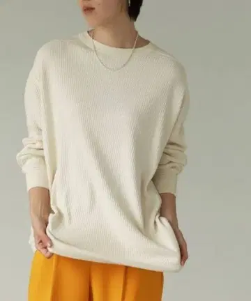 TODAYFUL 투데이풀 보이프렌드 리브 풀오버 긴팔 T셔츠