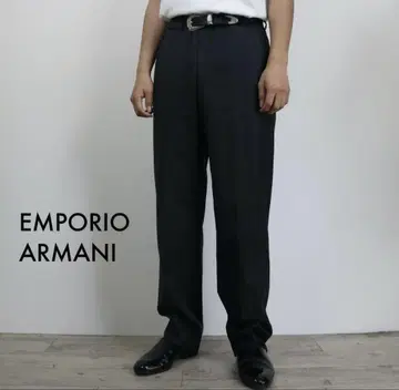 EMPORIOARMANI 슬랙스 팬츠 블랙 이탈리아제 /F227