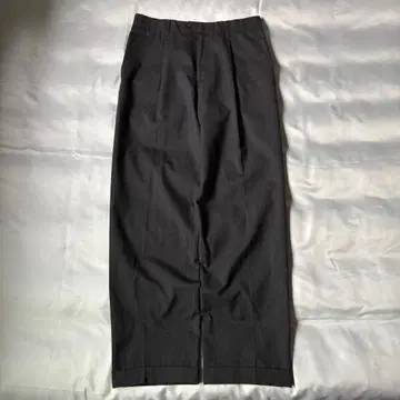 00s 꼼 데 가르송 블랙 투턱 와이드 슬랙스