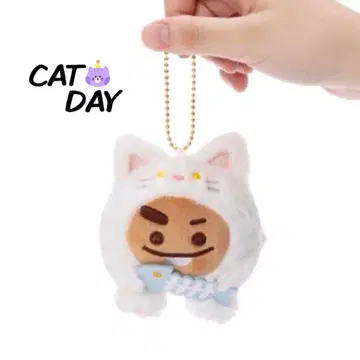 BT21 CAT DAY PLUSH 마스코트 키링 고양이 SHOOKY