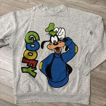 90년대 GOOFY 프린트 맨투맨 트레이닝복 얼룩 있음 Disney