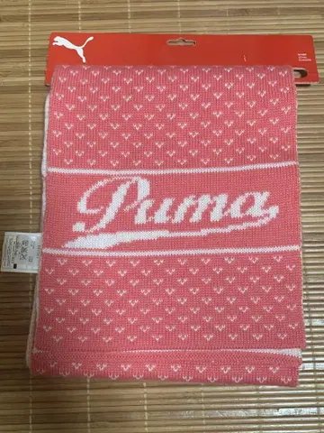 [ 미사용 ] PUMA 롱 머플러 스톨 핑크