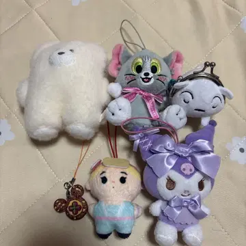 봉제 인형 세트 톰과 제리 신데렐라 5체