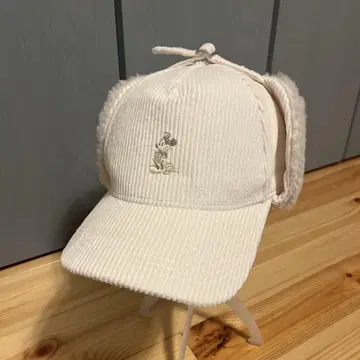 디즈니 플라이트 캡 코듀로이 화이트