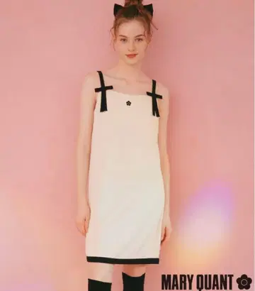 PEACH JOHN x MARY QUANT 데이지 리본 슬립 원피스