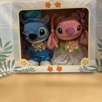 디즈니 스티치 & 엔젤 브라이덜 웨딩 봉제 인형