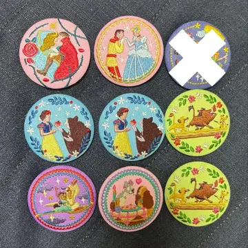 디즈니 자수풍 캔배치