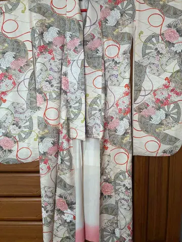 꽃무늬 후리소데 기모노 성인식 결혼식