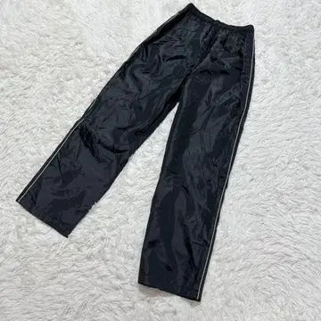 [ c6327 ] 나일론 팬츠 블랙 허리밴딩 메쉬