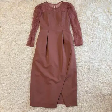 미사용 새상품 라그나문 LADY 쓰리 레이스 커팅 드레스 M 사이즈