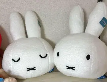 미피 페이스 봉제 인형 빅 쿠션 2개 세트