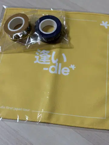 idle 가챠가챠 마스킹 테이프 미니 타월