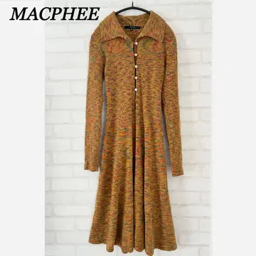 [새상품급] MACPHEE 맥피 긴팔 니트 플레어 원피스 가을/겨울