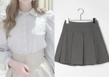 에블린 헤더 상의 미니 스커트 묶음 판매