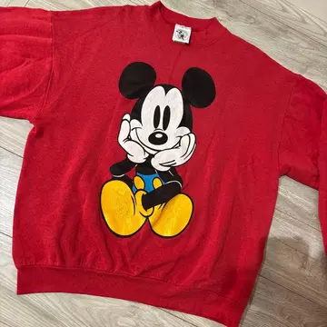 90년대 mickey &co 미키 맨투맨 트레이닝복 레트로 레어