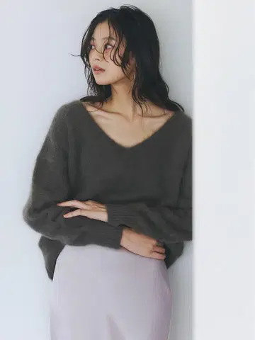 anuans 아뉴앙스 라쿤 폭스 2way 넥 풀오버