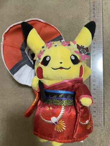 마이코 피카츄 봉제 인형 포켓몬 센터 교토 오픈 기념