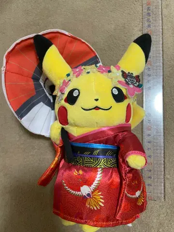 마이코 피카츄 봉제 인형 포켓몬 센터 교토 오픈 기념