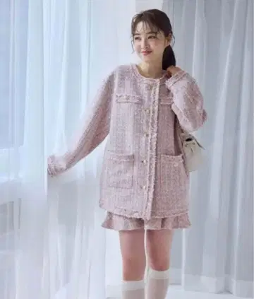 one after another NICE CLAUP 트위드 자켓