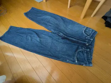 marka 다크 블루 인디고 스트레이트 데님 팬츠