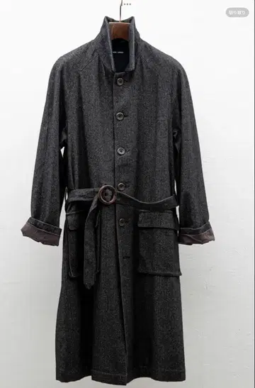 레어 FRANK LEDER 프랭크 리더 울 헤링본 코트 XS