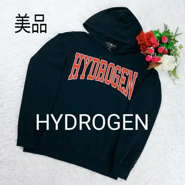 [ 새상품급 ] 하이드로겐 후드티 네이비 빅 로고 HYDROGEN