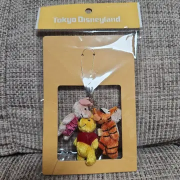 디즈니 푸우 피글렛 티거 봉제 인형 스트랩 레어