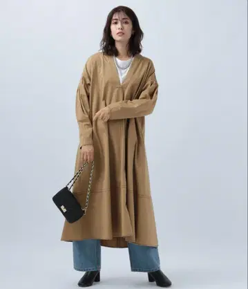 컬러 스티치 원피스